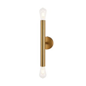 LightFixturesUSA - Minimalist 2 - Light Linear Tube Vanity Wall Sconce - Wall Sconce - Black - 