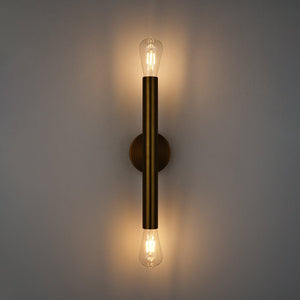 LightFixturesUSA - Minimalist 2 - Light Linear Tube Vanity Wall Sconce - Wall Sconce - Black - 