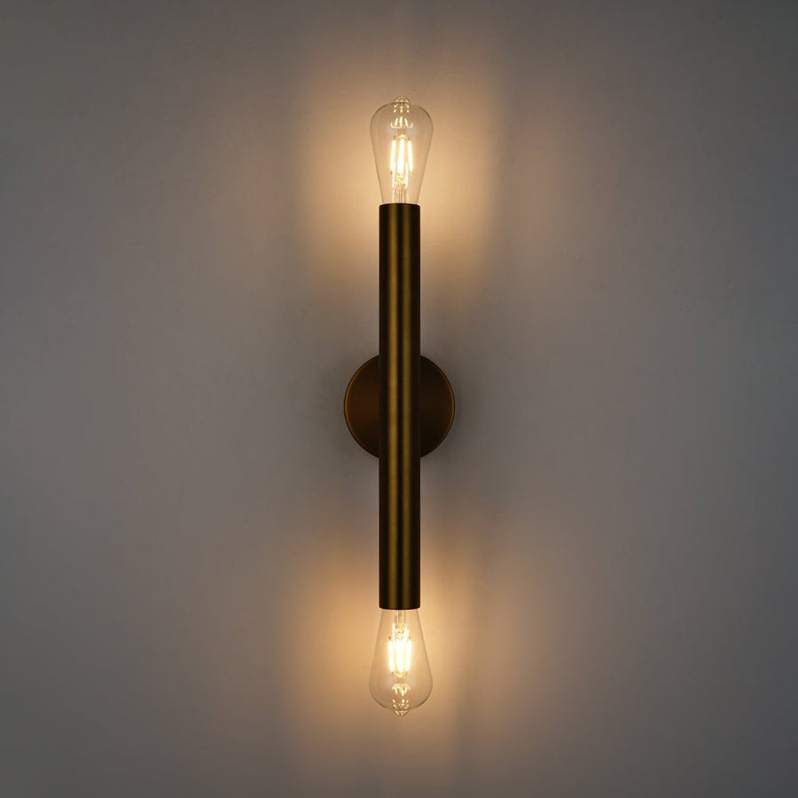 LightFixturesUSA - Minimalist 2 - Light Linear Tube Vanity Wall Sconce - Wall Sconce - Black - 