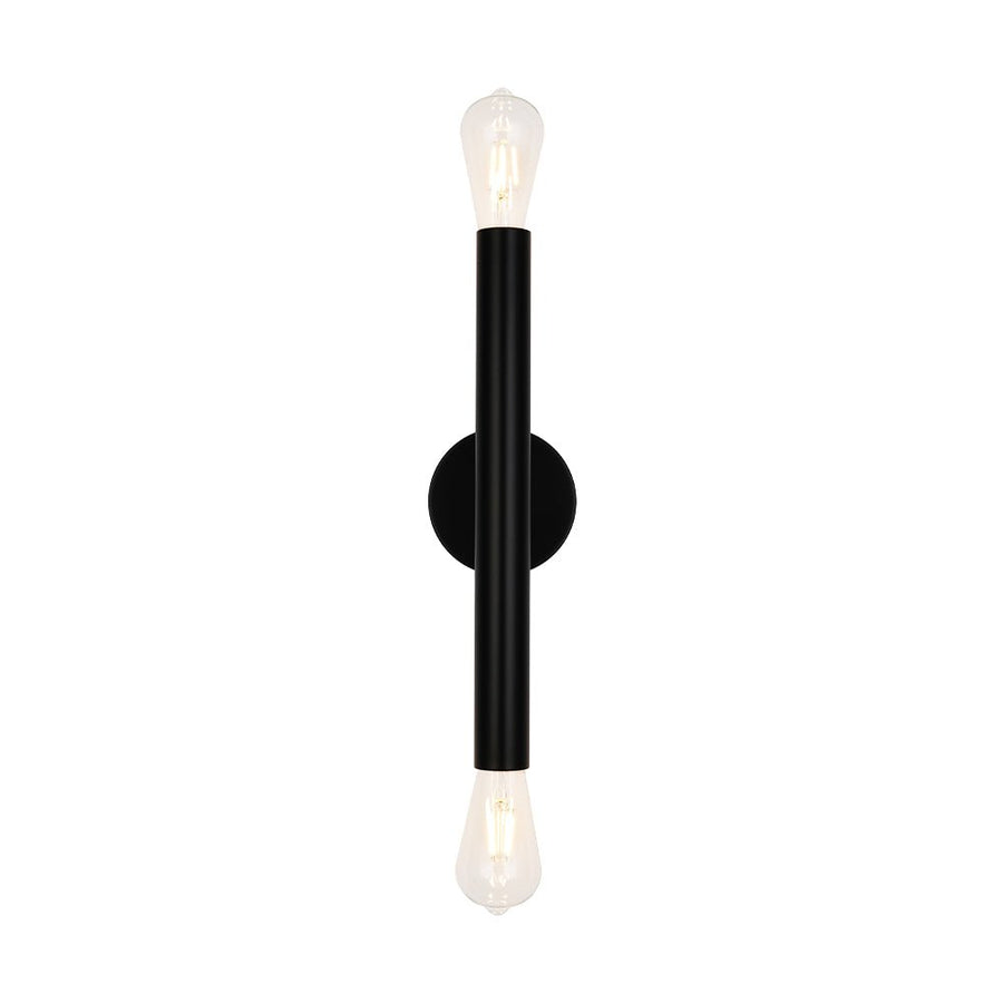 LightFixturesUSA - Minimalist 2 - Light Linear Tube Vanity Wall Sconce - Wall Sconce - Black - 