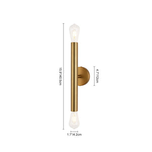LightFixturesUSA - Minimalist 2 - Light Linear Tube Vanity Wall Sconce - Wall Sconce - Black - 