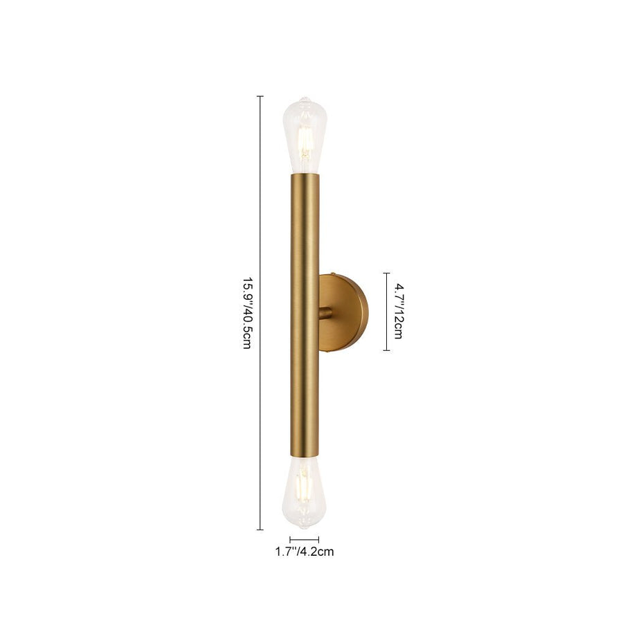 LightFixturesUSA - Minimalist 2 - Light Linear Tube Vanity Wall Sconce - Wall Sconce - Black - 