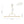 LightFixturesUSA-Minimalist 2-Light Opal Glass Globe Linear Arc Island Pendant-Chandelier-Brass-