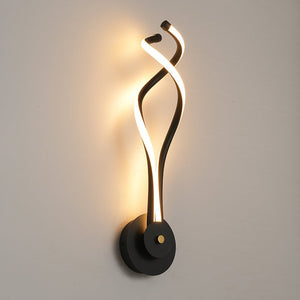 LightFixturesUSA - Minimalist 2 - Light Twist Ribbon Dimmable LED Wall Sconce - Wall Sconce - 1 Pack - 