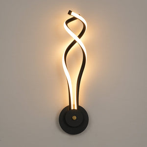 LightFixturesUSA - Minimalist 2 - Light Twist Ribbon Dimmable LED Wall Sconce - Wall Sconce - 1 Pack - 