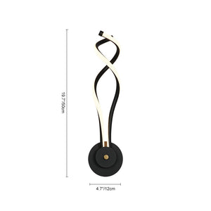 LightFixturesUSA - Minimalist 2 - Light Twist Ribbon Dimmable LED Wall Sconce - Wall Sconce - 1 Pack - 