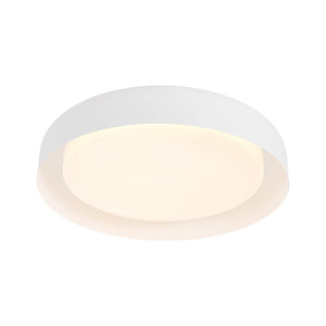 LightFixturesUSA-Minimalist 5CCT Dimmable LED Round Flush Mount Light-Ceiling Light-White-