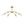 LightFixturesUSA - Minimalist 6 - Light Metal Round Sputnik Swoop Chandelier - Chandelier - Brass - 