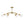 LightFixturesUSA - Minimalist 6 - Light Metal Round Sputnik Swoop Chandelier - Chandelier - Brass - 