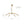 LightFixturesUSA - Minimalist 6 - Light Metal Round Sputnik Swoop Chandelier - Chandelier - Brass - 