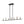 Load image into Gallery viewer, LightFixturesUSA - Minimalist Black Brass Candle Style Linear Island Chandelier - Chandelier - 43.3 in - 
