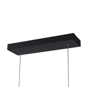 LightFixturesUSA - Minimalist Dimmable LED Black Arched Island Chandelier - Chandelier - Black - 