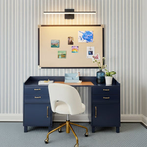 LightFixturesUSA - Minimalist Dimmable LED Linear Vanity Sconce Picture Light - Wall Sconce - Black - 