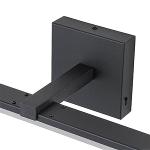 LightFixturesUSA - Minimalist Dimmable LED Linear Vanity Sconce Picture Light - Wall Sconce - Black - 