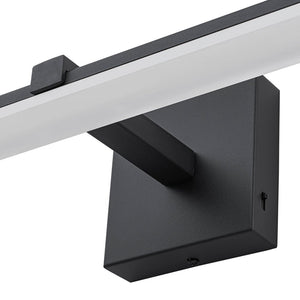LightFixturesUSA - Minimalist Dimmable LED Linear Vanity Sconce Picture Light - Wall Sconce - Black - 