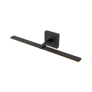LightFixturesUSA - Minimalist Dimmable LED Linear Vanity Sconce Picture Light - Wall Sconce - Black - 