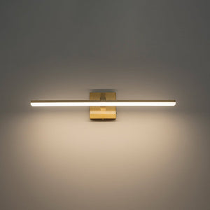 LightFixturesUSA - Minimalist Dimmable LED Linear Vanity Sconce Picture Light - Wall Sconce - Brass - 