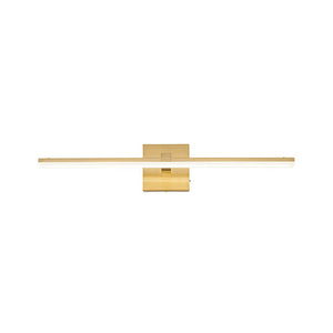 LightFixturesUSA - Minimalist Dimmable LED Linear Vanity Sconce Picture Light - Wall Sconce - Brass - 