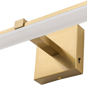 LightFixturesUSA - Minimalist Dimmable LED Linear Vanity Sconce Picture Light - Wall Sconce - Brass - 