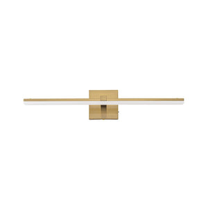 LightFixturesUSA - Minimalist Dimmable LED Linear Vanity Sconce Picture Light - Wall Sconce - Brass - 