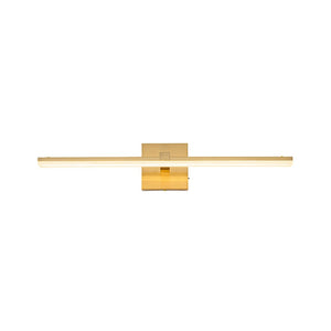 LightFixturesUSA - Minimalist Dimmable LED Linear Vanity Sconce Picture Light - Wall Sconce - Brass - 