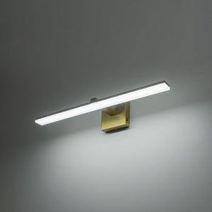 LightFixturesUSA - Minimalist Dimmable LED Linear Vanity Sconce Picture Light - Wall Sconce - Brass - 