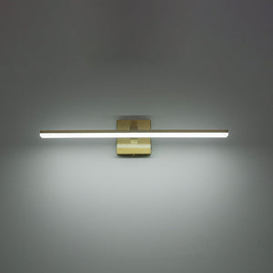 LightFixturesUSA - Minimalist Dimmable LED Linear Vanity Sconce Picture Light - Wall Sconce - Brass - 