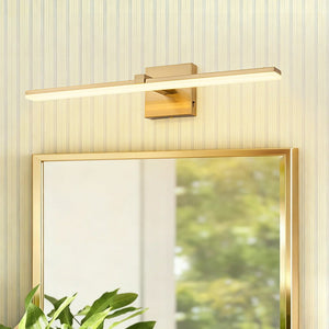 LightFixturesUSA - Minimalist Dimmable LED Linear Vanity Sconce Picture Light - Wall Sconce - Brass - 