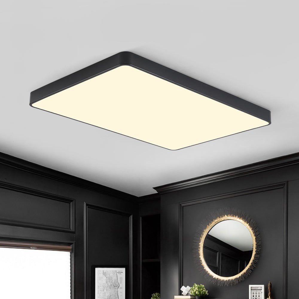 Dimmable LED Rectangle Flush Mount Ceiling Light | LightFixturesUSA