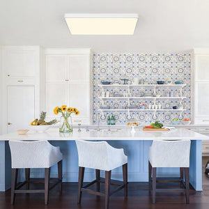 LightFixturesUSA - Minimalist Dimmable LED Rectangle Flush Mount Ceiling Light - Ceiling Light - Grey - 