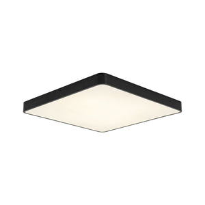 LightFixturesUSA-Minimalist Dimmable LED Square Flush Mount Ceiling Light-Ceiling Light-Black-