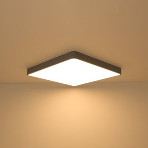 LightFixturesUSA-Minimalist Dimmable LED Square Flush Mount Ceiling Light-Ceiling Light-Grey-