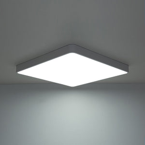 LightFixturesUSA-Minimalist Dimmable LED Square Flush Mount Ceiling Light-Ceiling Light-Grey-