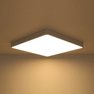 LightFixturesUSA-Minimalist Dimmable LED Square Flush Mount Ceiling Light-Ceiling Light-Grey-
