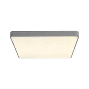 LightFixturesUSA-Minimalist Dimmable LED Square Flush Mount Ceiling Light-Ceiling Light-Grey-