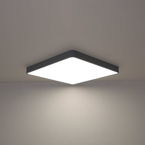 LightFixturesUSA-Minimalist Dimmable LED Square Flush Mount Ceiling Light-Ceiling Light-Grey-