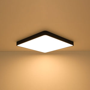 LightFixturesUSA-Minimalist Dimmable LED Square Flush Mount Ceiling Light-Ceiling Light-White-