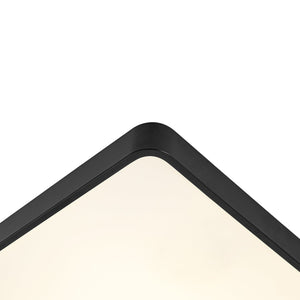 LightFixturesUSA-Minimalist Dimmable LED Square Flush Mount Ceiling Light-Ceiling Light-White-