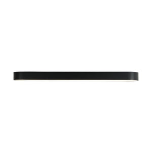 LightFixturesUSA - Minimalist Long Oval Dimmable LED Flush Mount Ceiling Light - Ceiling Light - Black - 