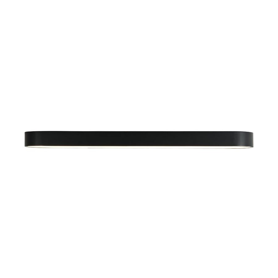 LightFixturesUSA - Minimalist Long Oval Dimmable LED Flush Mount Ceiling Light - Ceiling Light - Black - 