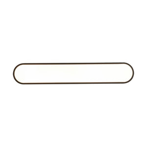 LightFixturesUSA - Minimalist Long Oval Dimmable LED Flush Mount Ceiling Light - Ceiling Light - Black - 