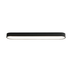 LightFixturesUSA - Minimalist Long Oval Dimmable LED Flush Mount Ceiling Light - Ceiling Light - Black - 