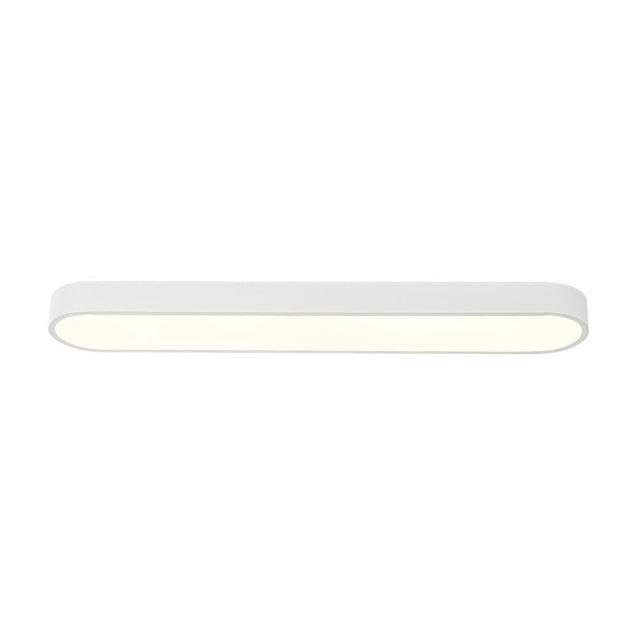 LightFixturesUSA - Minimalist Long Oval Dimmable LED Flush Mount Ceiling Light - Ceiling Light - White - 