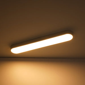 LightFixturesUSA - Minimalist Long Oval Dimmable LED Flush Mount Ceiling Light - Ceiling Light - White - 