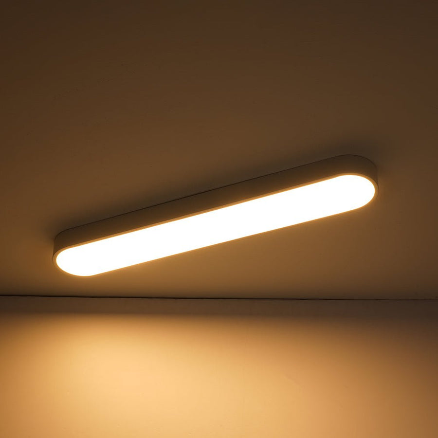 LightFixturesUSA - Minimalist Long Oval Dimmable LED Flush Mount Ceiling Light - Ceiling Light - White - 