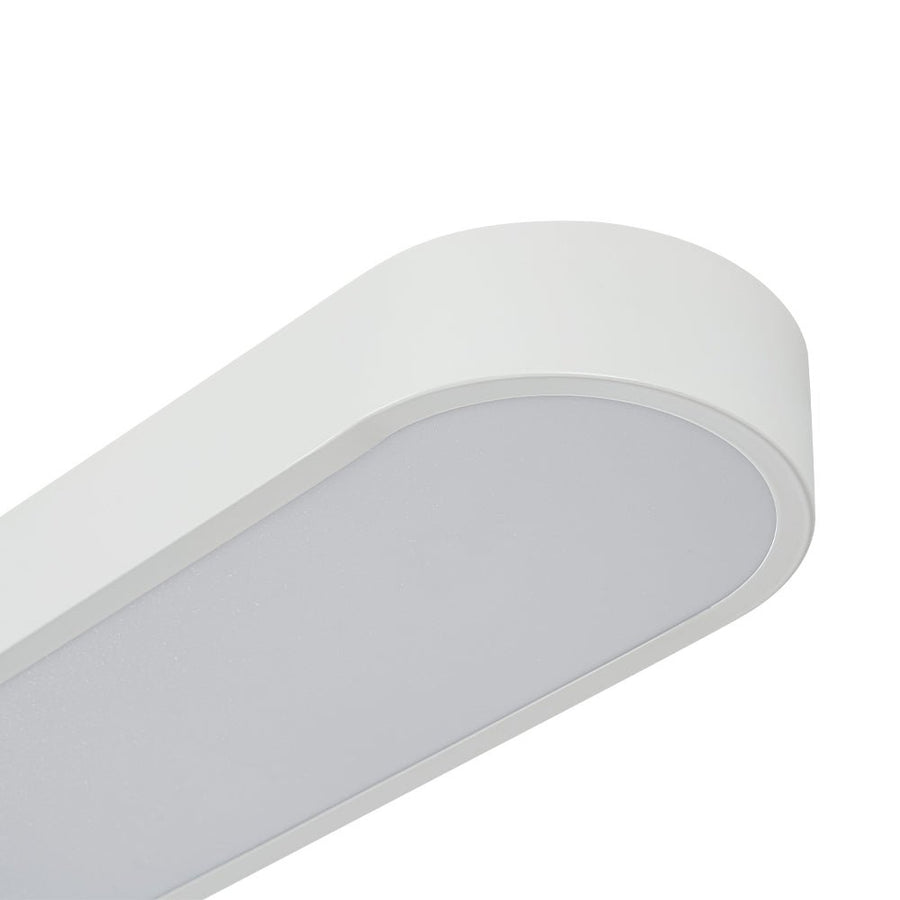 LightFixturesUSA - Minimalist Long Oval Dimmable LED Flush Mount Ceiling Light - Ceiling Light - White - 
