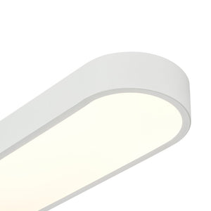 LightFixturesUSA - Minimalist Long Oval Dimmable LED Flush Mount Ceiling Light - Ceiling Light - White - 