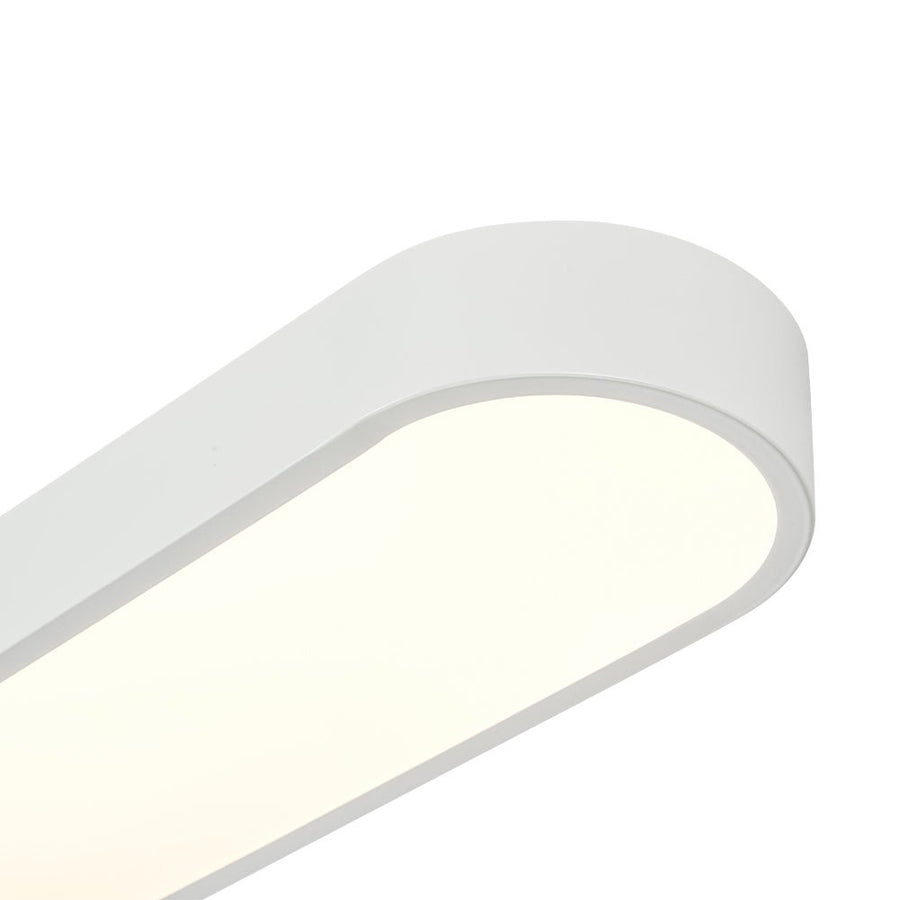 LightFixturesUSA - Minimalist Long Oval Dimmable LED Flush Mount Ceiling Light - Ceiling Light - White - 