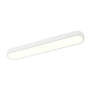 LightFixturesUSA - Minimalist Long Oval Dimmable LED Flush Mount Ceiling Light - Ceiling Light - White - 