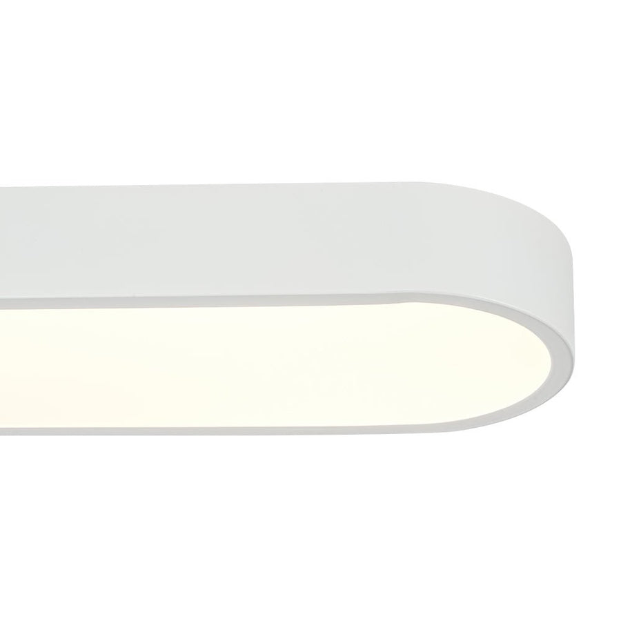LightFixturesUSA - Minimalist Long Oval Dimmable LED Flush Mount Ceiling Light - Ceiling Light - White - 